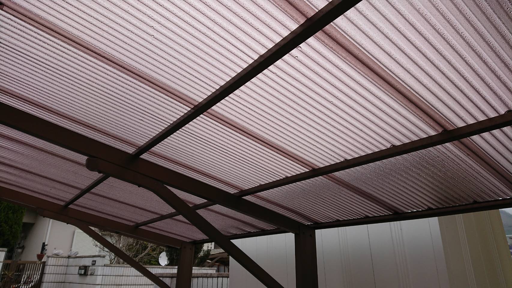 カーポート 屋根材（波板）張替工事～施工例④～ | 外構・お庭の専門店